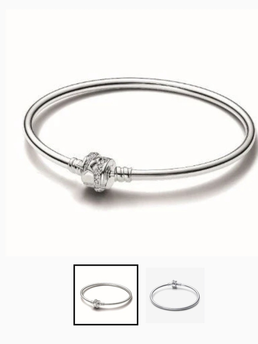 Pandora Silver Bangle with Twist Clasp - Limited Edition